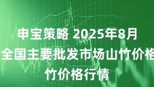 申宝策略 2025年8月15日全国主要批发市场山竹价格行情